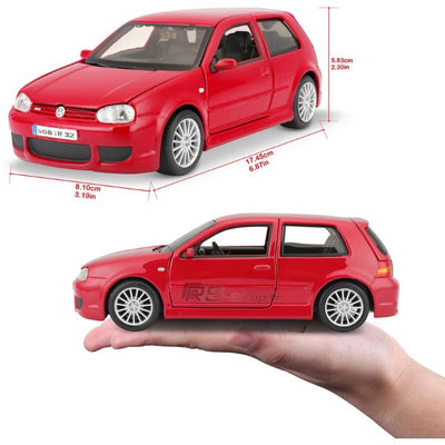 Miniature Volkswagen Golf 4 R32 Échelle 1:24 - installé sur véhicule - Becquet Voiture