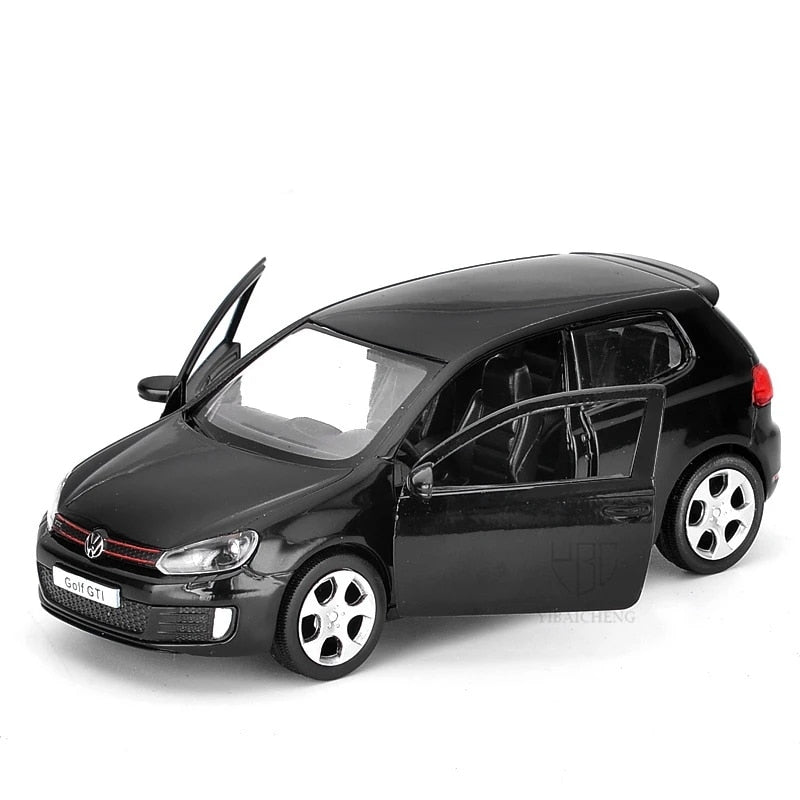 1:36 Scale VW Golf 6 GTI Miniature - studio packshot - Becquet Voiture