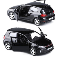 1:36 Scale VW Golf 6 GTI Miniature - three-quarter view - Becquet Voiture