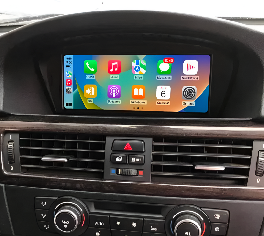 Module CarPlay Android Auto BMW Série 3 E90 E92 iDrive CCC CIC - vue de face - Becquet Voiture