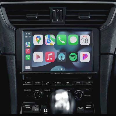 Module CarPlay Android Auto Porsche Boxster 987 Phase 2 PCM 3.0 - vue de face - Becquet Voiture