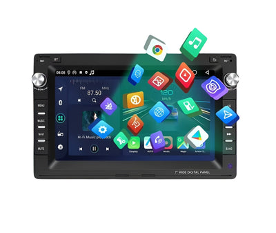 Module CarPlay Android Auto sans fil VW Transporter T5 - vue de face - Becquet Voiture