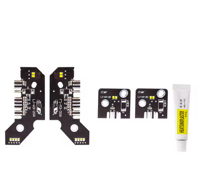 Module LED Angel Eyes Jaune CSL BMW Série 3 G20 - détail du montage - Becquet Voiture