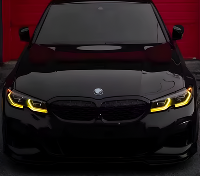 Module LED Angel Eyes Jaune CSL BMW Série 3 G20 - vue arrière - Becquet Voiture