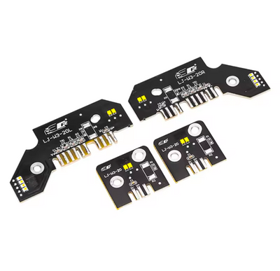 Modules LED DRL Angel Eyes jaune CSL BMW Série 3 G20 M3 G80 2018-2024 - packshot studio - Becquet Voiture
