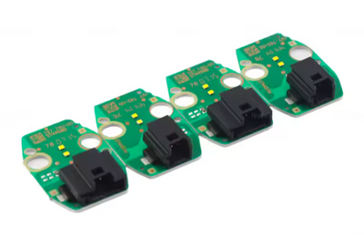 Modules LED DRL Jaunes Angel Eyes BMW Série 1 F20 - vue de trois-quarts - Becquet Voiture
