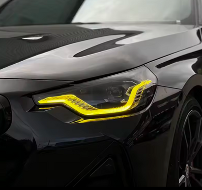 Modules LED DRL Jaunes Angel Eyes BMW Série 2 G42 - vue de face - Becquet Voiture