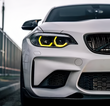 Modules LED DRL Jaunes Look CSL Angel Eyes BMW Série