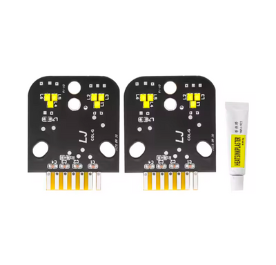 Modules LED DRL Jaunes Look CSL Angel Eyes BMW X3 - vue de profil - Becquet Voiture