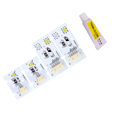 Modules LED DRL Jaunes Look CSL Angel Eyes pour BMW Série 4 F32 M4 F82 - vue de profil - Becquet Voiture
