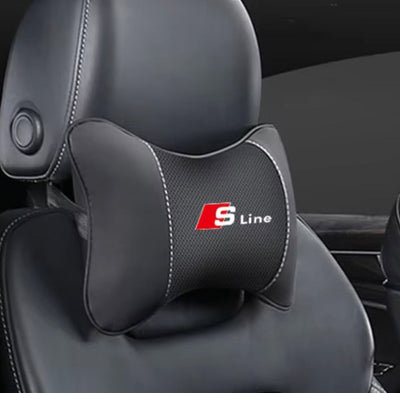 Oreiller De Cou Siège Audi Sline Noir - vue de face - Becquet Voiture
