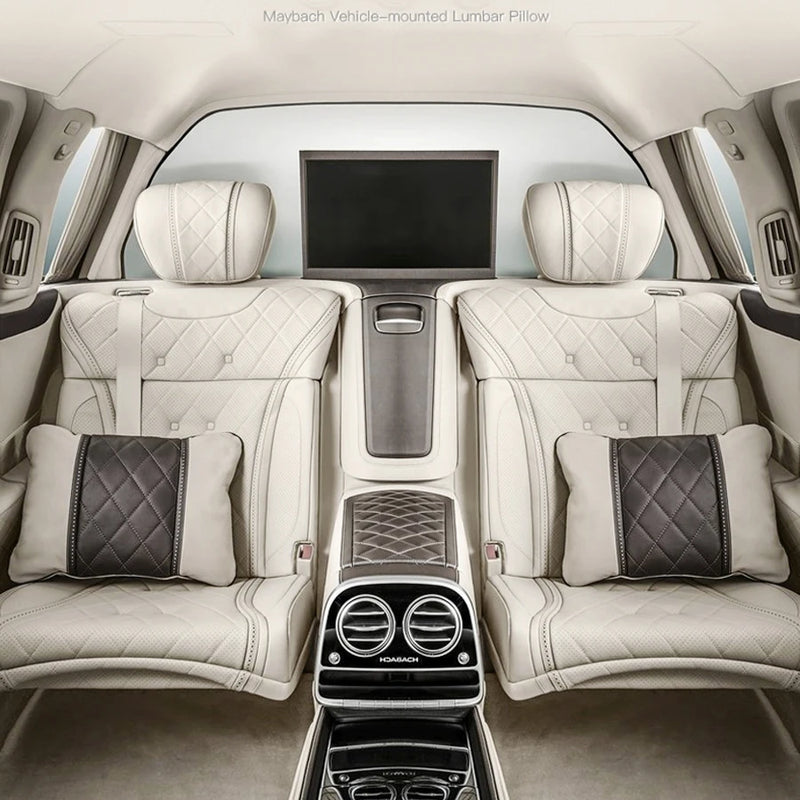 Oreiller Lombaire Cuir Nappa Mercedes Maybach Classe S - vue de face - Becquet Voiture