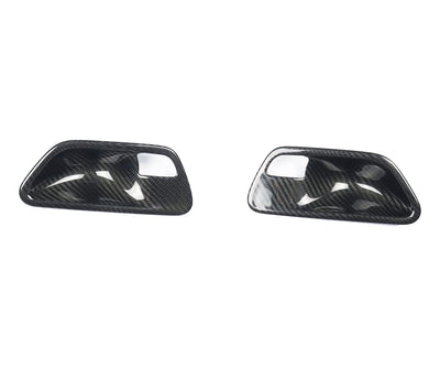 Ouvre-Porte Intérieur Fibre Carbone BMW F82 - vue de face - Becquet Voiture