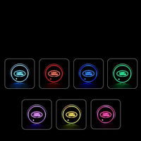 Pack 2 Porte-gobelets LED Land Rover avec 7 Modes Couleurs - packshot studio - Becquet Voiture