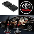 Pack 2 Projecteurs LED de Porte Toyota avec Logo