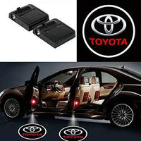 Pack 2 Projecteurs LED de Porte Toyota avec Logo - vue de face - Becquet Voiture