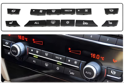Pack boutons climatisation BMW Série 5 F10 2010-2017 - vue arrière - Becquet Voiture