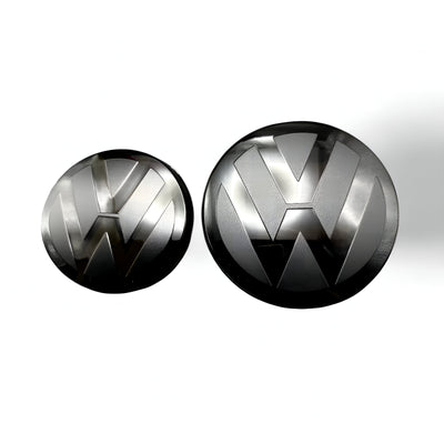 Pack emblèmes noirs VW Golf 7 - installé sur véhicule - Becquet Voiture