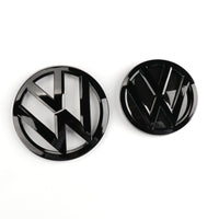 Pack emblèmes noirs VW Golf 7 - vue de dessus - Becquet Voiture