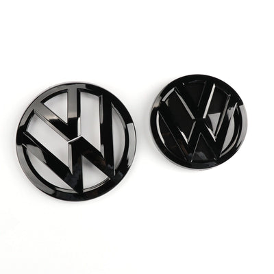 Pack emblèmes noirs VW Golf 7 - vue de dessus - Becquet Voiture