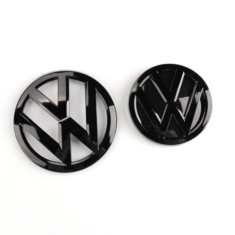 Pack emblèmes noirs VW Golf 7 - vue de dessus - Becquet Voiture