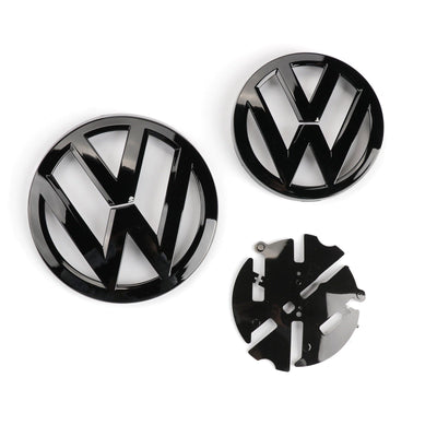 Pack emblèmes noirs VW Golf 7 - vue de profil 2 - Becquet Voiture