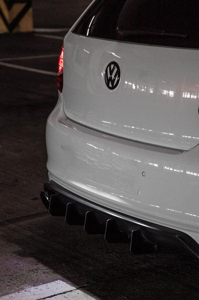 Pack emblèmes noirs VW Polo 5 - vue arrière - Becquet Voiture