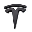 Pack Emblèmes Tesla Model 3 Y Noir Mat Carbone Rouge