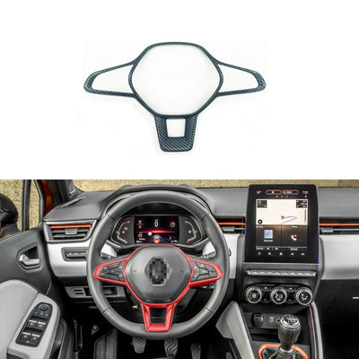 Pack Inserts Imitation Carbone Interieur Renault Clio 5 - packshot studio - Becquet Voiture