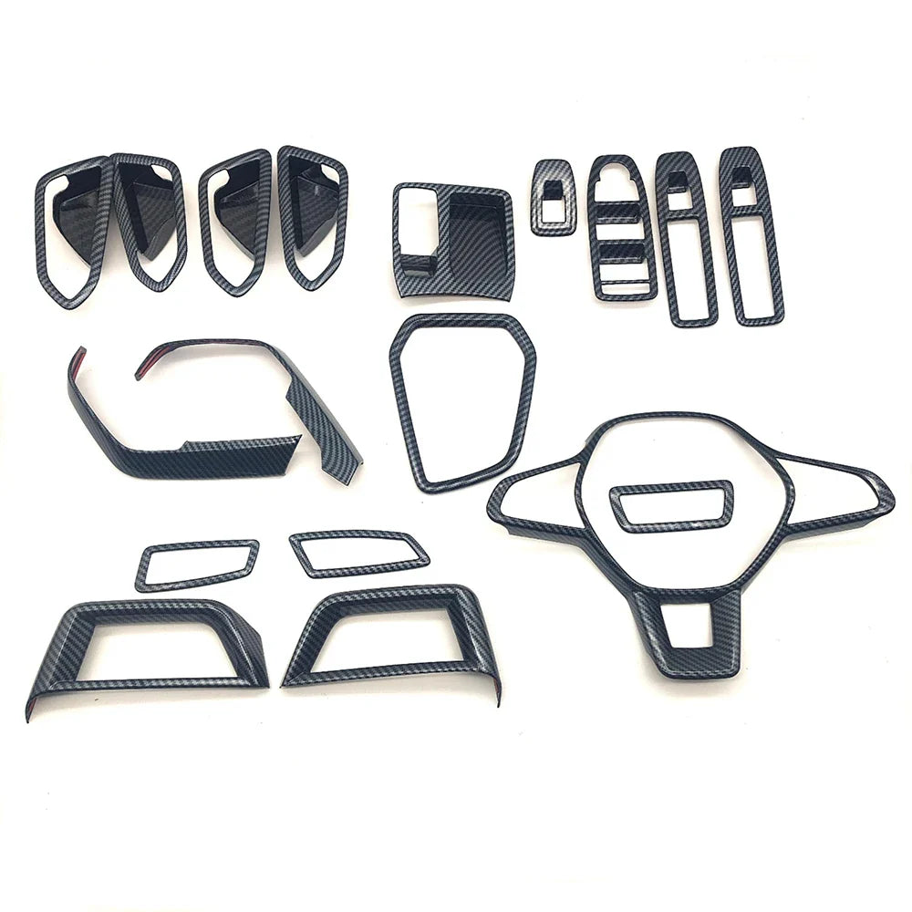 Pack Inserts Imitation Carbone Interieur Renault Clio 5 - vue de face - Becquet Voiture