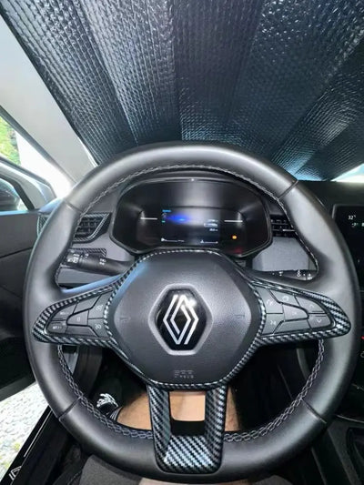 Pack Inserts Imitation Carbone Interieur Renault Clio 5 - vue de profil 2 - Becquet Voiture