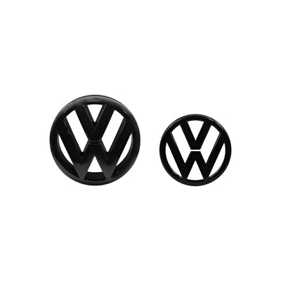 Pack logos noirs VW Golf 6 - installé sur véhicule - Becquet Voiture