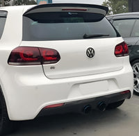 Pack logos noirs VW Golf 6 - vue arrière - Becquet Voiture