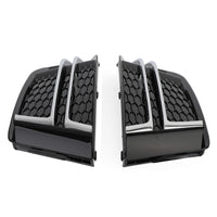 Pair of Front Fog Light Covers Audi A4 B9 S-Line 2016-2018 - close-up view - Becquet Voiture