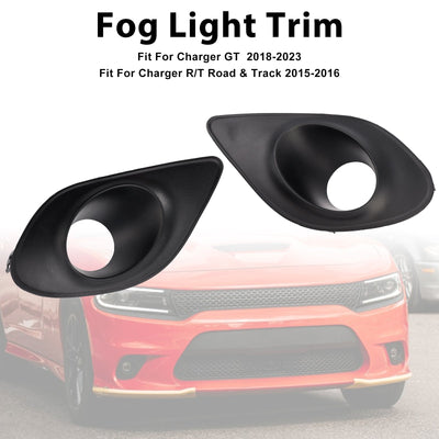 Paire Caches Antibrouillard Dodge Charger 2015-2022 68280428AA - vue rapprochée - Becquet Voiture