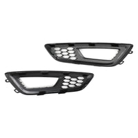 Paire Caches Antibrouillard Nid d'Abeille Ford Focus 2015-2017 ABS - en situation - Becquet Voiture
