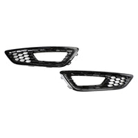 Paire Caches Antibrouillard Nid d'Abeille Ford Focus 2015-2017 ABS - installé sur véhicule 2 - Becquet Voiture