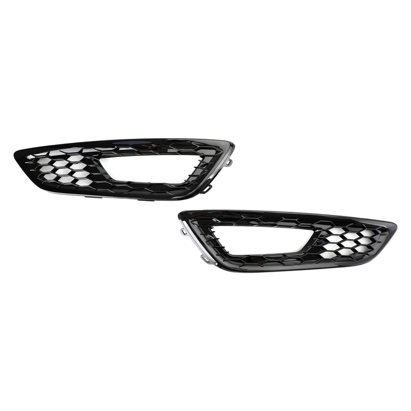 Paire Caches Antibrouillard Nid d'Abeille Ford Focus 2015-2017 ABS - installé sur véhicule 2 - Becquet Voiture