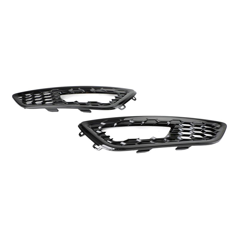 Paire Caches Antibrouillard Nid d'Abeille Ford Focus 2015-2017 ABS - vue de dessus - Becquet Voiture