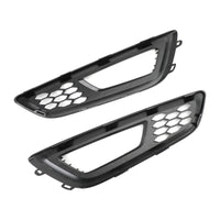 Paire Caches Antibrouillard Nid d'Abeille Ford Focus 2015-2017 ABS - vue de face 2 - Becquet Voiture