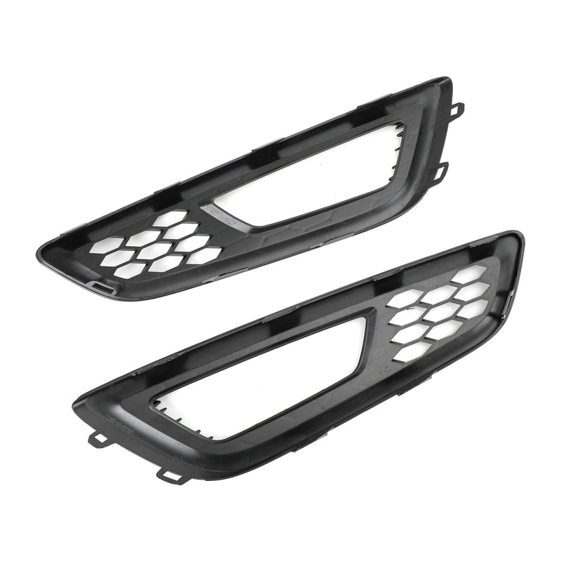 Paire Caches Antibrouillard Nid d'Abeille Ford Focus 2015-2017 ABS - vue de face 2 - Becquet Voiture