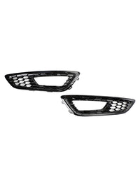 Paire Caches Antibrouillard Nid d'Abeille Ford Focus 2015-2017 ABS - vue de trois-quarts 2 - Becquet Voiture