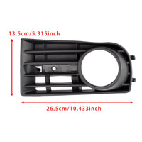 Paire Caches Calandre Antibrouillard VW Golf V MK5 2005-2009 - packshot studio - Becquet Voiture