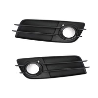 Pair of Fog Light Grilles Audi A4 S-Line S4 2008-2012 - front view - Becquet Voiture