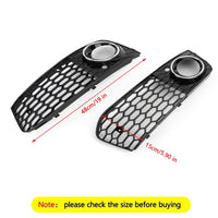 Paire de Grilles Antibrouillard Nid d'Abeille Audi A4 B8 2009-2012 - vue arrière - Becquet Voiture
