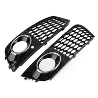 Paire de Grilles Antibrouillard Nid d'Abeille Audi A4 B8 2009-2012 - vue de dessus - Becquet Voiture