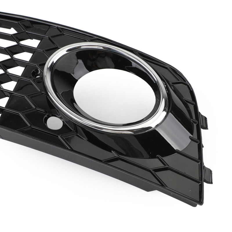 Paire de Grilles Antibrouillard Nid d'Abeille Audi A4 B8 2009-2012 - vue rapprochée - Becquet Voiture