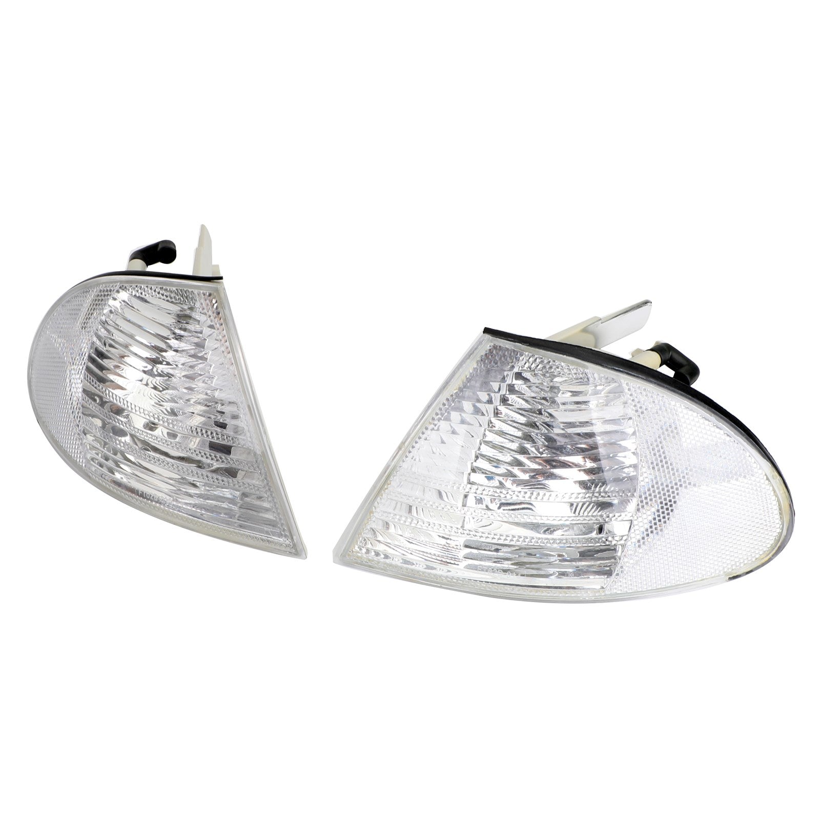 Paire Feux Angle Latéraux Blancs BMW Série 3 E46 Berline 98-01 - vue de face - Becquet Voiture