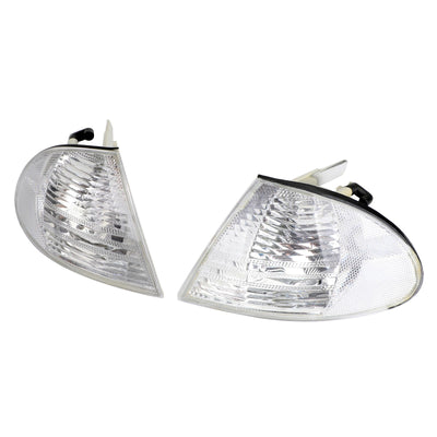 Paire Feux Angle Latéraux Blancs BMW Série 3 E46 Berline 98-01 - vue de face - Becquet Voiture