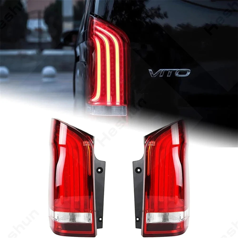 Paire Feux Arrière LED Mercedes Vito W447 2014-2022 - vue de face - Becquet Voiture